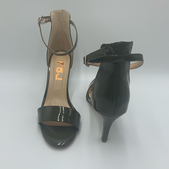 Women Open Toe Summer Sandals Ankle strap mid heel - Picture 7 of 12